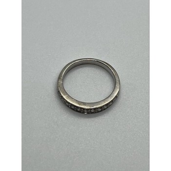 925 Sterling Silver & CZ Ring Size 6