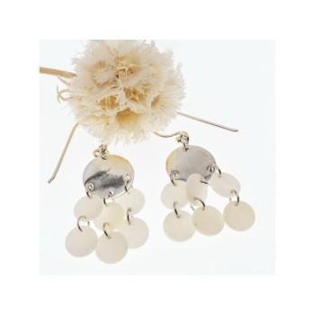 925 STERLING SILVER MOTHER OF PEARL EARRINGS