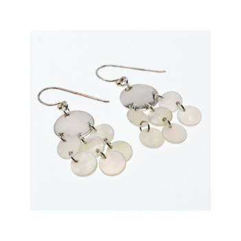 925 STERLING SILVER MOTHER OF PEARL EARRINGS