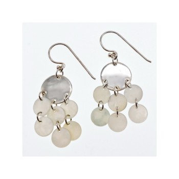 925 STERLING SILVER MOTHER OF PEARL EARRINGS