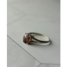 925 Sterling Silver Garnet Ring Size 7
