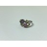 925 Sterling Silver Amethyst, Morganite, Peridot & CZ 