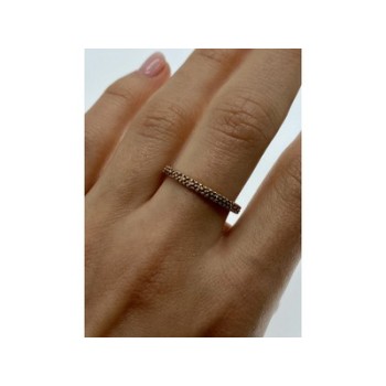 925 Sterling Silver Gold Plated Band Ring Size 10