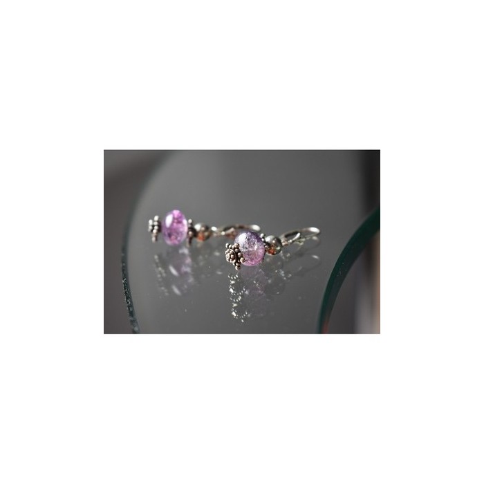 925 Sterling Silver Amethyst Earrings