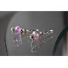 925 Sterling Silver Amethyst Earrings