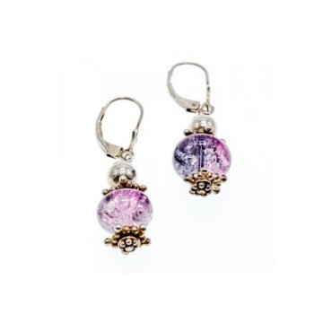 925 Sterling Silver Amethyst Earrings