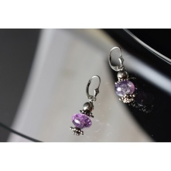 925 Sterling Silver Amethyst Earrings