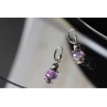925 Sterling Silver Amethyst Earrings