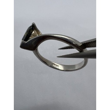 925 Sterling Silver CZ Ring Size 6.5