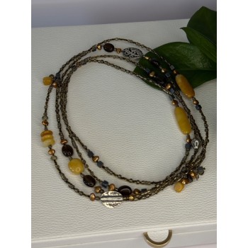 Silpada 925 Sterling Silver Serpentine Boho Necklace Length 60 inch