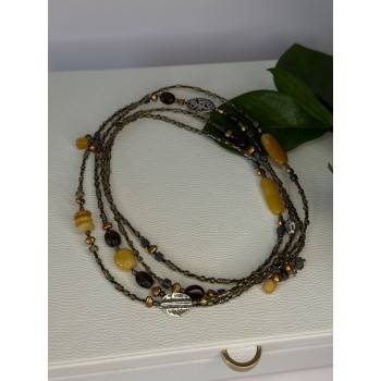 Silpada 925 Sterling Silver Serpentine Boho Necklace Length 60 inch