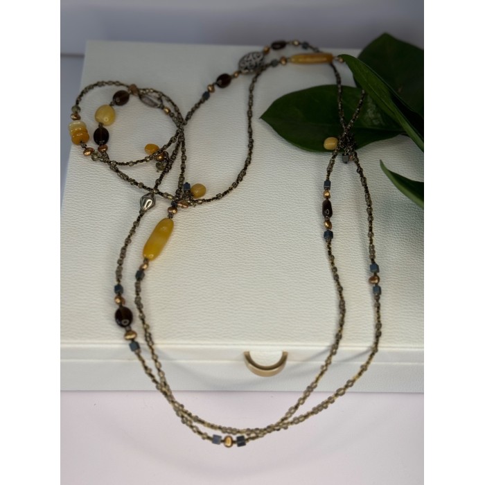 Silpada 925 Sterling Silver Serpentine Boho Necklace Length 60 inch