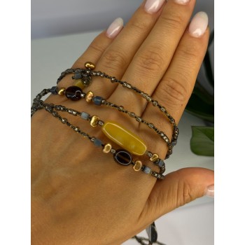 Silpada 925 Sterling Silver Serpentine Boho Necklace Length 60 inch