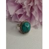 Vintage 925 Sterling Silver Turquoise Ring Size-Able