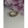 925 Sterling Silver Beryl & Marcasite Ring Size 7