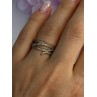 Classy 925 Sterling Silver Diamonds Ring Size 7