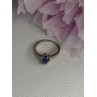 925 Sterling Silver Star Sapphire Ring Size 6.5
