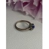 925 Sterling Silver Star Sapphire Ring Size 6.5