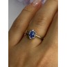 925 Sterling Silver Star Sapphire Ring Size 6.5