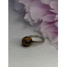 925 Sterling Silver Tiger's Eye Ring Size 5