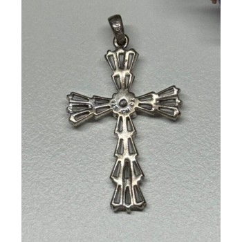 925 Sterling Silver CZ Cross