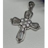 925 Sterling Silver CZ Cross
