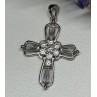 925 Sterling Silver CZ Cross