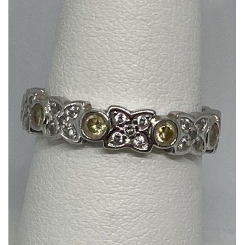 925 Sterling Silver CZ Ring Size 7