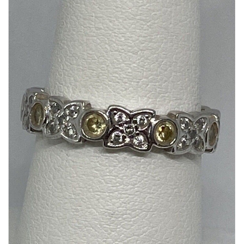 925 Sterling Silver CZ Ring Size 7