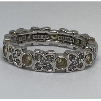 925 Sterling Silver CZ Ring Size 7