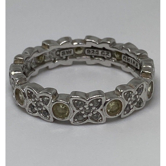 925 Sterling Silver CZ Ring Size 7