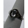 925 Sterling Silver Kabana & Colorless Spinel Ring Size 5.5