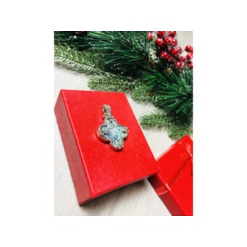 925 STERLING SILVER HALIOTIS & CZ PENDANT