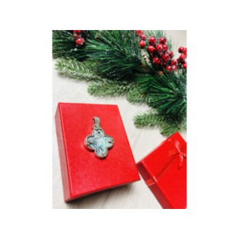 925 STERLING SILVER HALIOTIS & CZ PENDANT