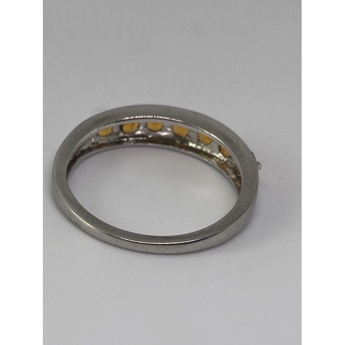 925 Sterling Silver CZ Ring Size 8