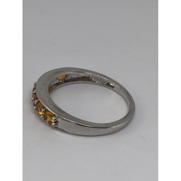 925 Sterling Silver CZ Ring Size 8