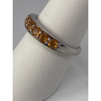 925 Sterling Silver CZ Ring Size 8