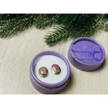 925 Sterling Silver Morganite Stud Earrings