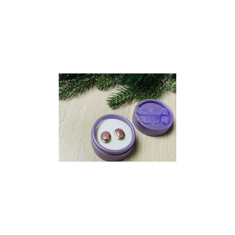 925 Sterling Silver Morganite Stud Earrings