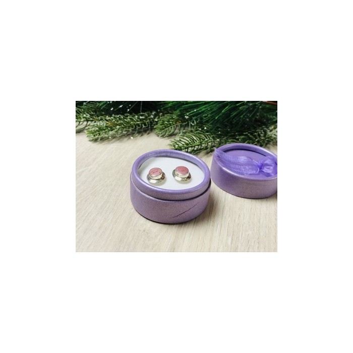 925 Sterling Silver Morganite Stud Earrings