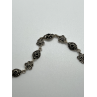 925 STERLING SILVER AGATE & MARCASITE  BRACELET