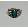 925 Sterling Silver Turquoise Ring Size 4
