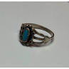 925 Sterling Silver Turquoise Ring Size 4