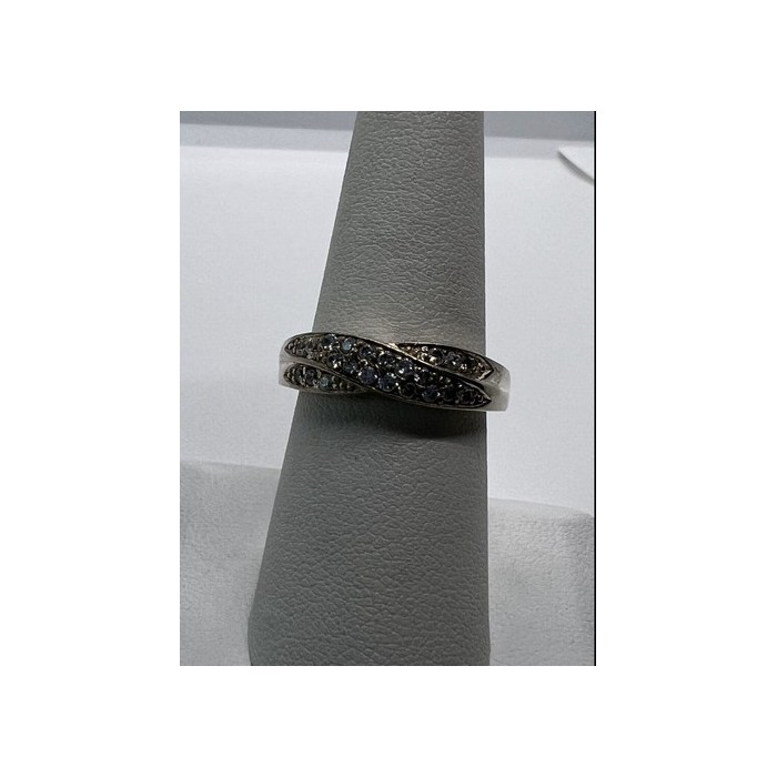 925 Sterling Silver & CZ Ring Size 7.5