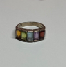 925 Sterling Silver Tourmaline Ring Size 5.5