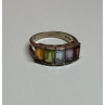 925 Sterling Silver Tourmaline Ring Size 5.5