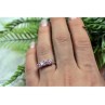925 STERLING SILVER PINK CZ RING SIZE 6.5