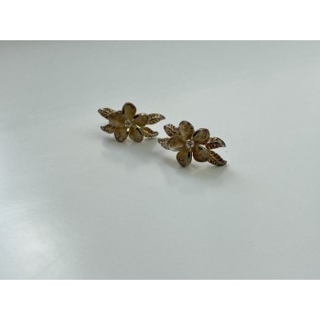 925 Sterling Silver Gold Plated CZ 