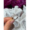 925 Sterling Silver Diamonds Ring Size 9.25