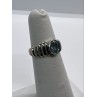 925 Sterling Silver & Blue Topaz Ring Size 5